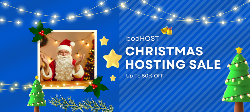 bodHOST - Christmas Web Hosting SALE
