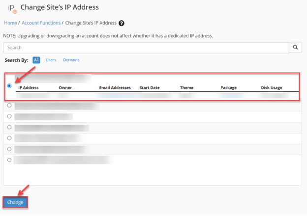 Change IP Address CTA