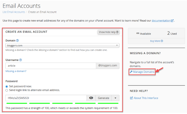 configure domain