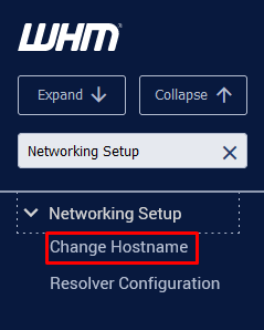 Change Hostname”