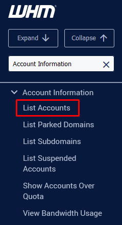 List Accounts