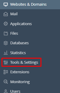 Tools and Settings