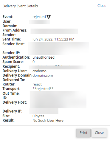 Delivery Function in cPanel