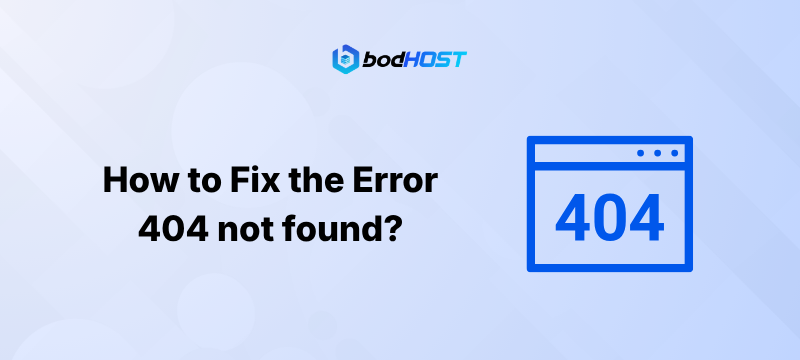 How to Fix the Error 404 not found