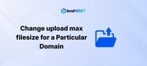 Change upload max filesize for a Particular Domain