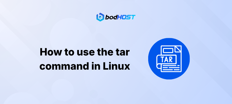 How to use the tar command in Linux