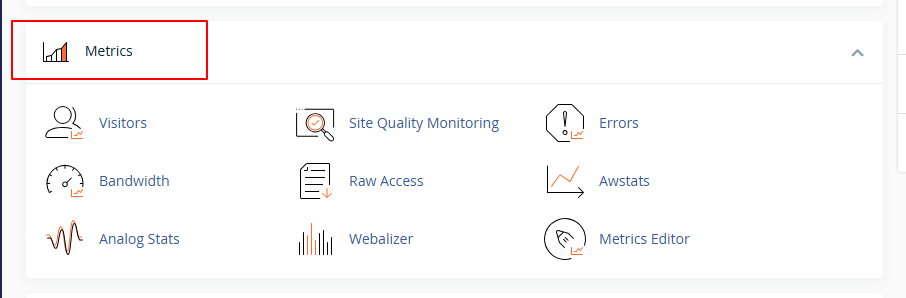 metrics dashboard cpanel