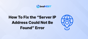 How To Fix the “Server IP Address Could Not Be Found” Error