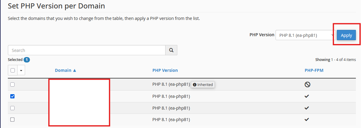 Disable PHP Extenstion in cPanel