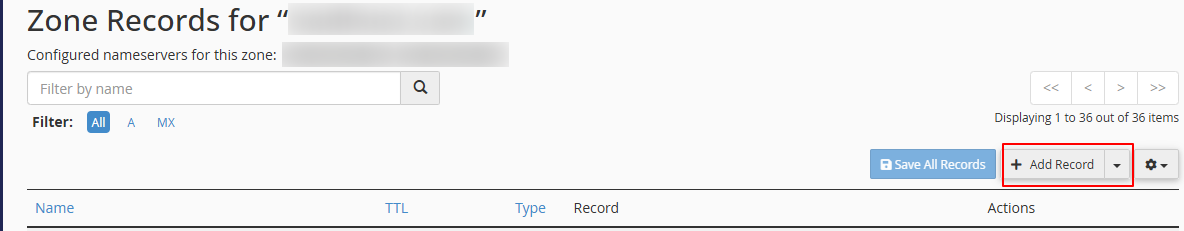 zone editor records - TXT records
