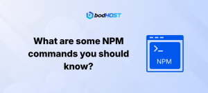 What are some NPM commands you should know?