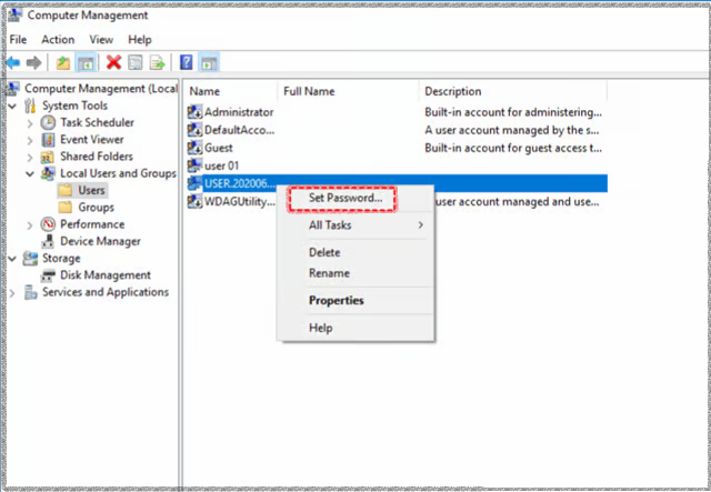 RDP Password